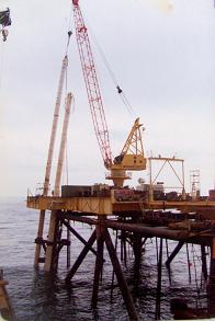 Maui Platform A pile driving